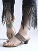 Shoetopia Damen Stilvolle Komfort Sandalen | Offene Zehenpartie zum Hineinschlüpfen Lässige Ethnische Tägliche Tragesandalen für Damen & Mädchen