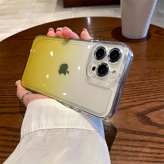 

Акриловый градиентный противоударный прозрачный чехол для телефона Iphone 13 11 12 Pro Max Xs Max Xr X, мягкая прозрачная задняя крышка, принципиально For iPhone 13