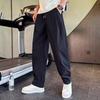 New Casual Pants Men's Summer Thin Trendy Brand Loose Solid Color Straight Wide-leg Pants Trend Versatile