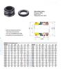 Passende Schacht Dia 30/32/33/35/38/40/42/43/45/48mm SiC/SiC Ring Mechanische Afdichting Schachtafdichting MG1/109 Waterpomp