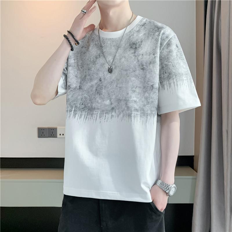 Short-sleeved T-shirt, Round Neck, Half-sleeved Bottoming Shirt, Plus Size Men's Top