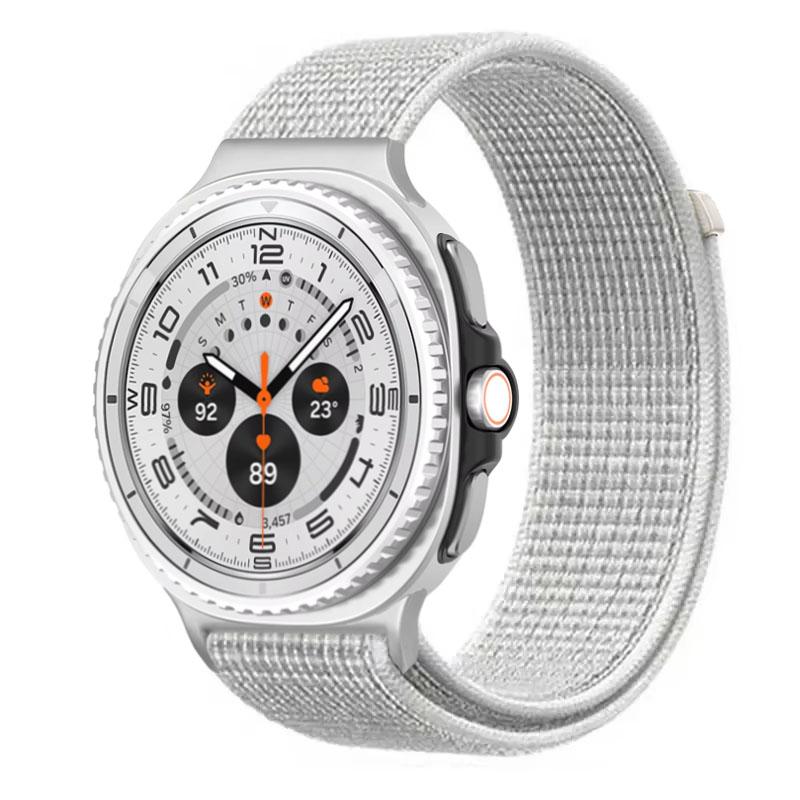 Official Nylon Loop Strap For Samsung Galaxy Watch 8 40mm 44mm Metal Connecting Bracelet Galaxy Watch 8 Classic 46mm Wristband