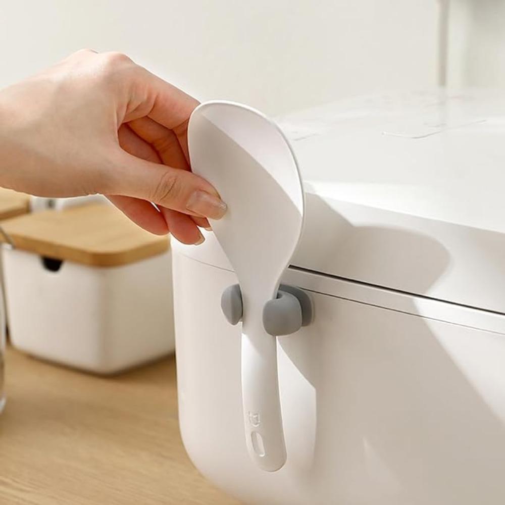 5/1pc Rice Scoop Holder Multifunctional Silicone Wall Mouted Tableware Storage Rack Organizer Hook for Kitchen Utensil Bathroom