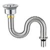 Stainless Steel Sink Drainer and S-Bend Pipe Kits