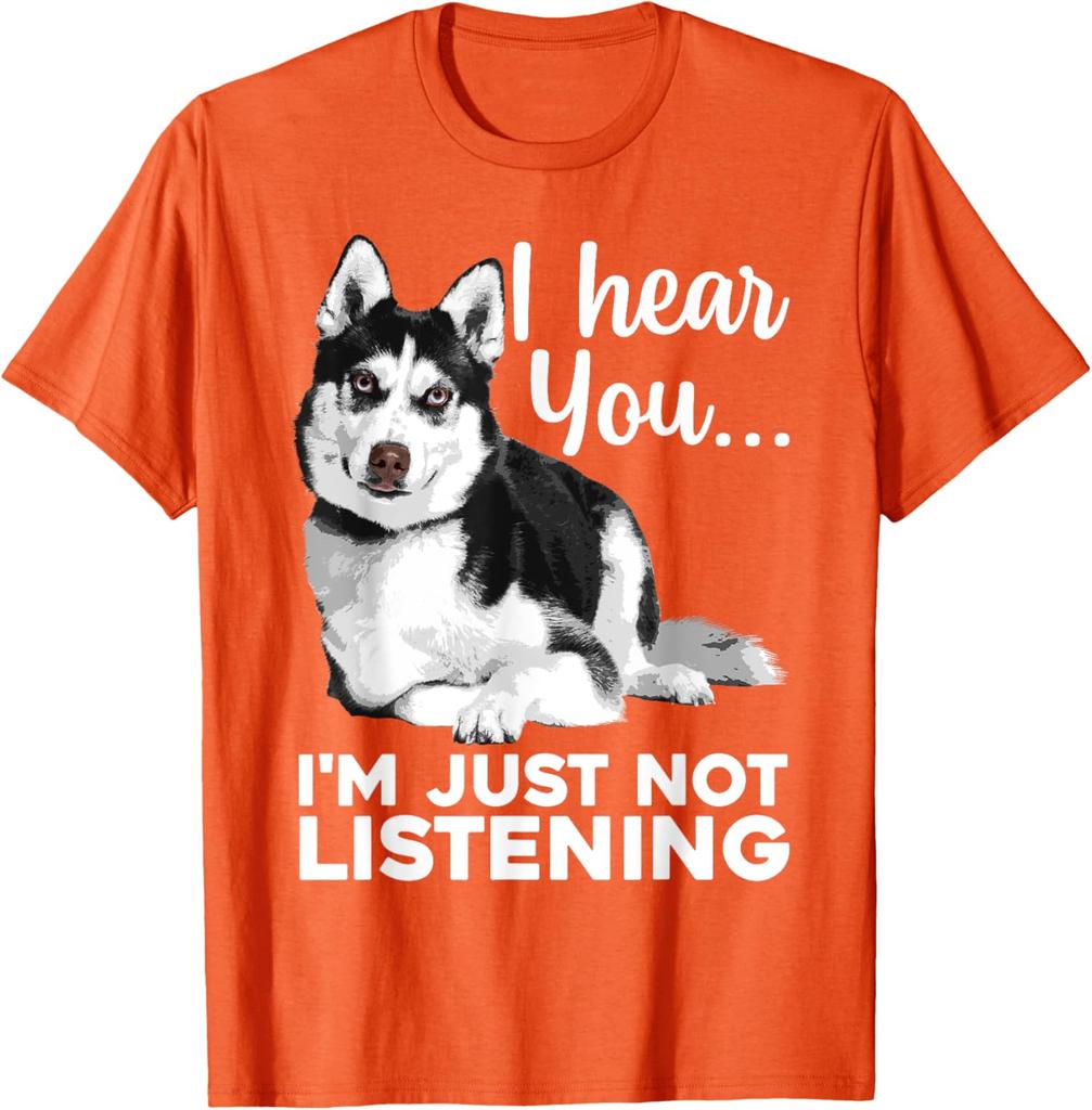 Funny Husky Dog Art for Men Women Kids Siberian Husky Lover TShirt Husky Lover Graphic Tee