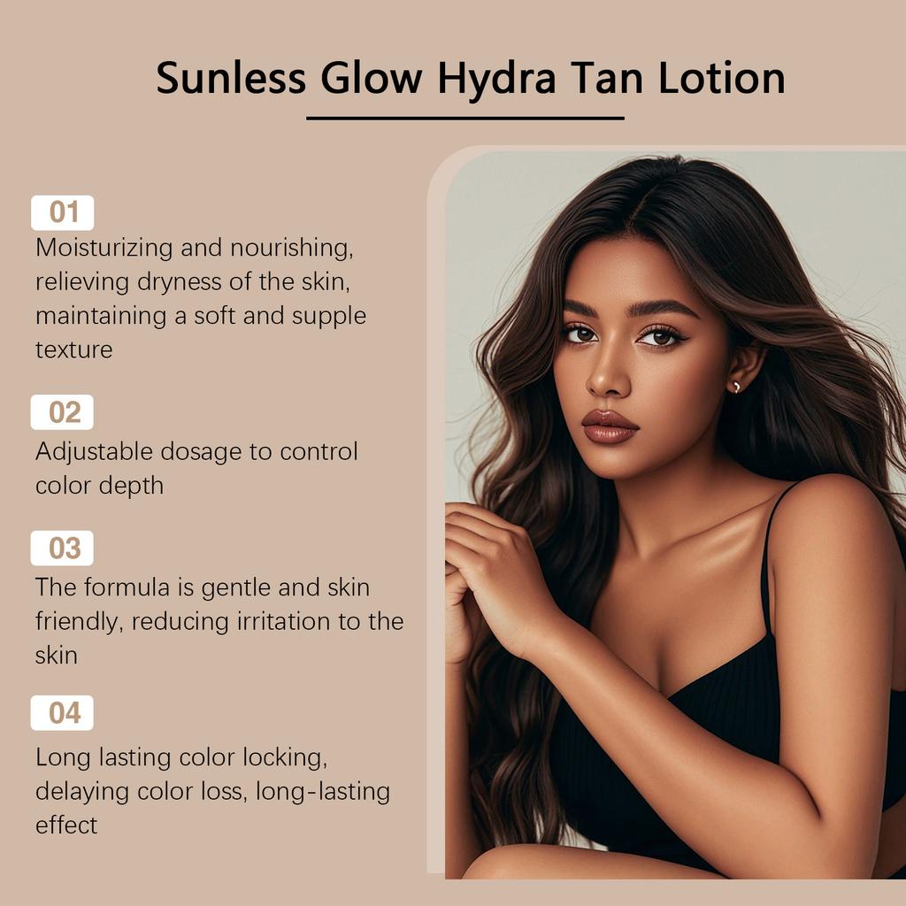 Zyvarn Sunless Glossy Moisturizing and Darkening Emulsion Summer Outdoor Sunless, Light, Breathable and Comfortable Darkening Lotion