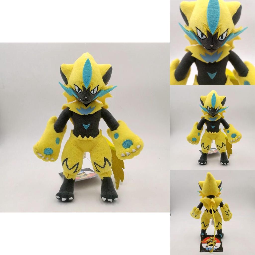 25cm Yellow Zeraora Electric Series Divine Beast Plush Doll Toy Perfect Companion For Hugs