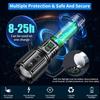 Super Bright Rechargeable Flashlight 1200000 High Lumens,Led Powerful Flashlights with 6 Modes,High Powered Flashlight with IP67 Waterproof,Tactical