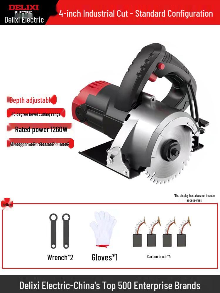 

Delixi High-Power Multifunctional Electric Saw for Cutting Marble, Wall Slots, Woodworking, Tiles, and Stone.