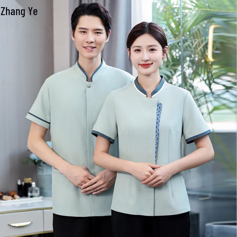 

Summer Short Sleeve Hotel Cleaner Uniform L