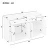 Large Sideboard with 4 Doors And 2 Drawers, Modern Buffet Cabinet for Dining Room and Living Room, 150 X 40 X 86cm