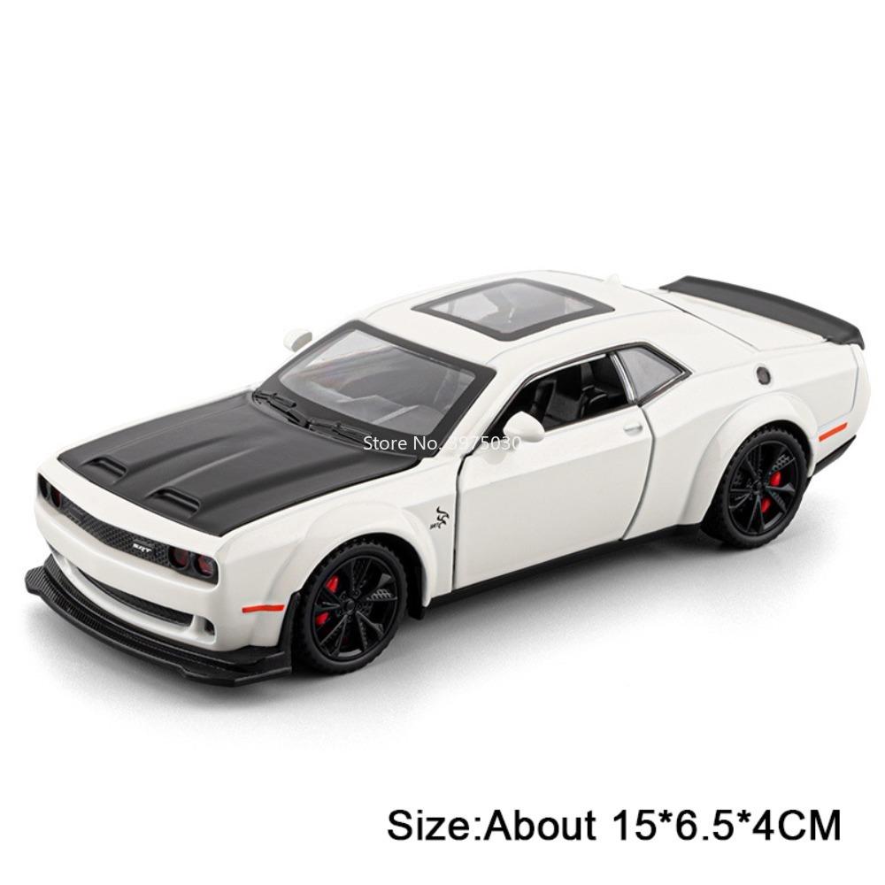 1:32 Firebird Challenger Srt Hellcat Druckguss-Legierungs-Automodell Miniaturspielzeug Türen zu öffnen Rückziehfahrzeuge Klassenkamerad Perfektes Geschenk