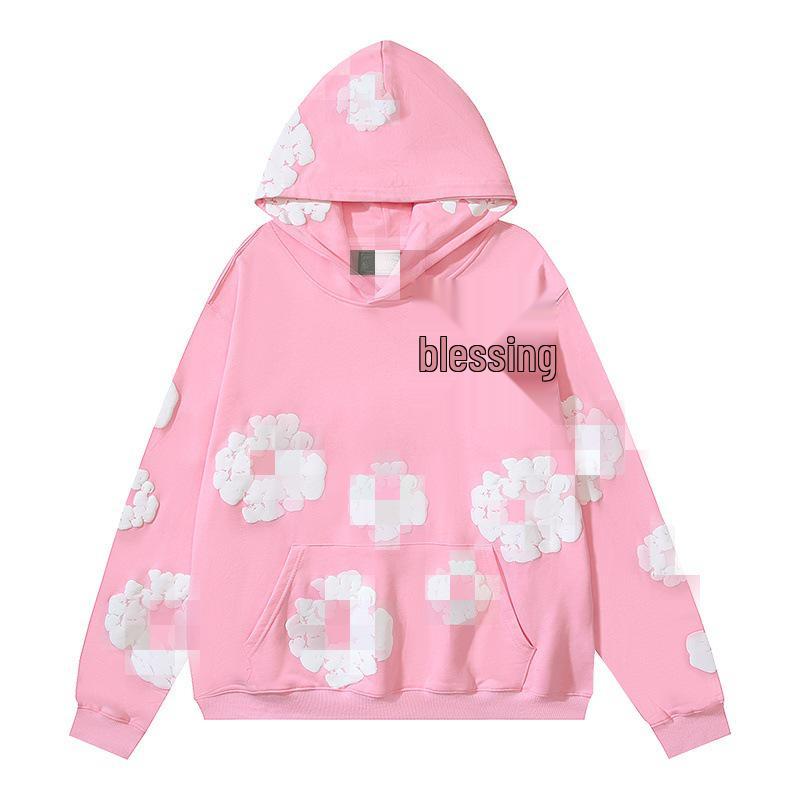 Unisex Amerikanischer Hip-Hop-Trend Kapok-Schaumstoff-Druck Lässiger Hoodie