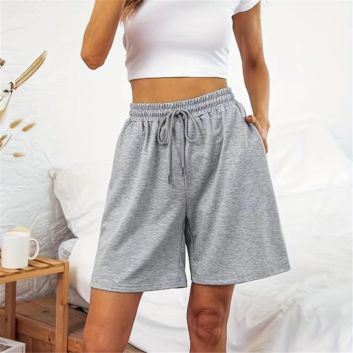 Unisex Trendy Casual Elastic Waist Mid-Length Summer Sports Shorts Plus Size Five Quick Drying Shorts Loose Casual Beach Shorts 4XL