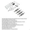 RC Car Accessories Links and Shocks Absorber Set Lightweight Sturdy Upgrade Replace Part for