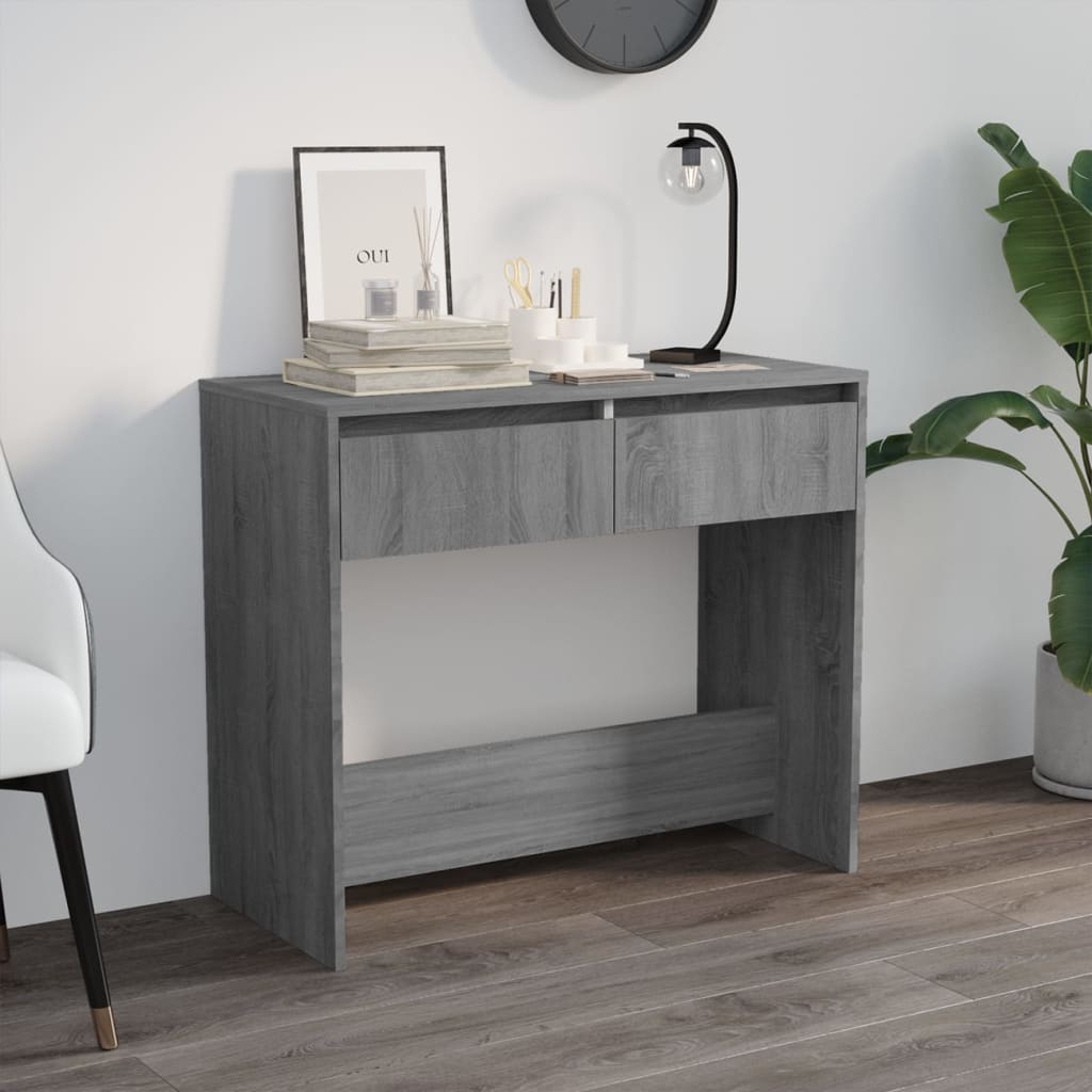 Tables Console Table Grey Sonoma 89X41x76.5 Cm Engineered Wood