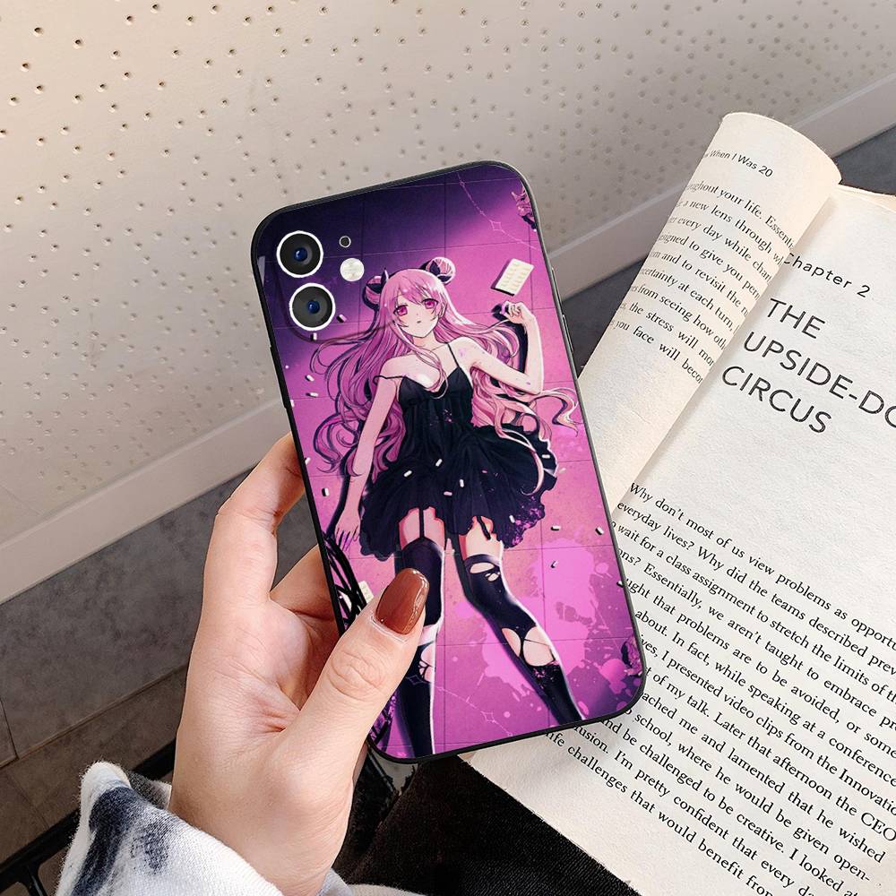 Anime Happy Sugar Life Phone Case For IPhone 17 Air 16 15 14 13 Pro Max 11 12 Black Silicone Cover