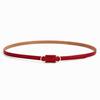 PU Leather Slim Belt Thin Dress Belt Simple Waist Belt  Women Accessories
