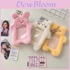 Plush Bunny Card Holder With Cartoon Animal Design For Students And Collectors