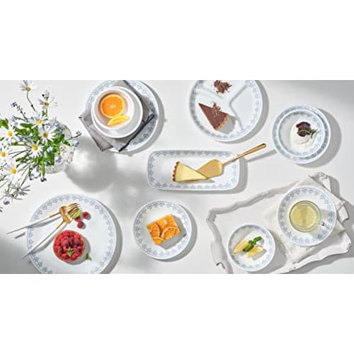 Corelle Patchwork Bowls and Plates, Shatter-Resistant, Lightweight, Microwave, Oven, and Dishwasher Safe, J416-PTW (CP-8786)