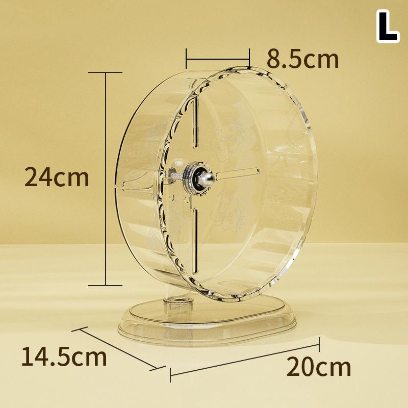 Kołowrotek dla chomika Kołowrotek do ćwiczeń dla chomika Akrylowy Przezroczysty Zapobiegający poślizgowi Wszechstronny Łatwy do czyszczenia Ze stojakiem do klatki chomika