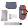 Family Tent for 6 Persons Grey and Orange Waterproof