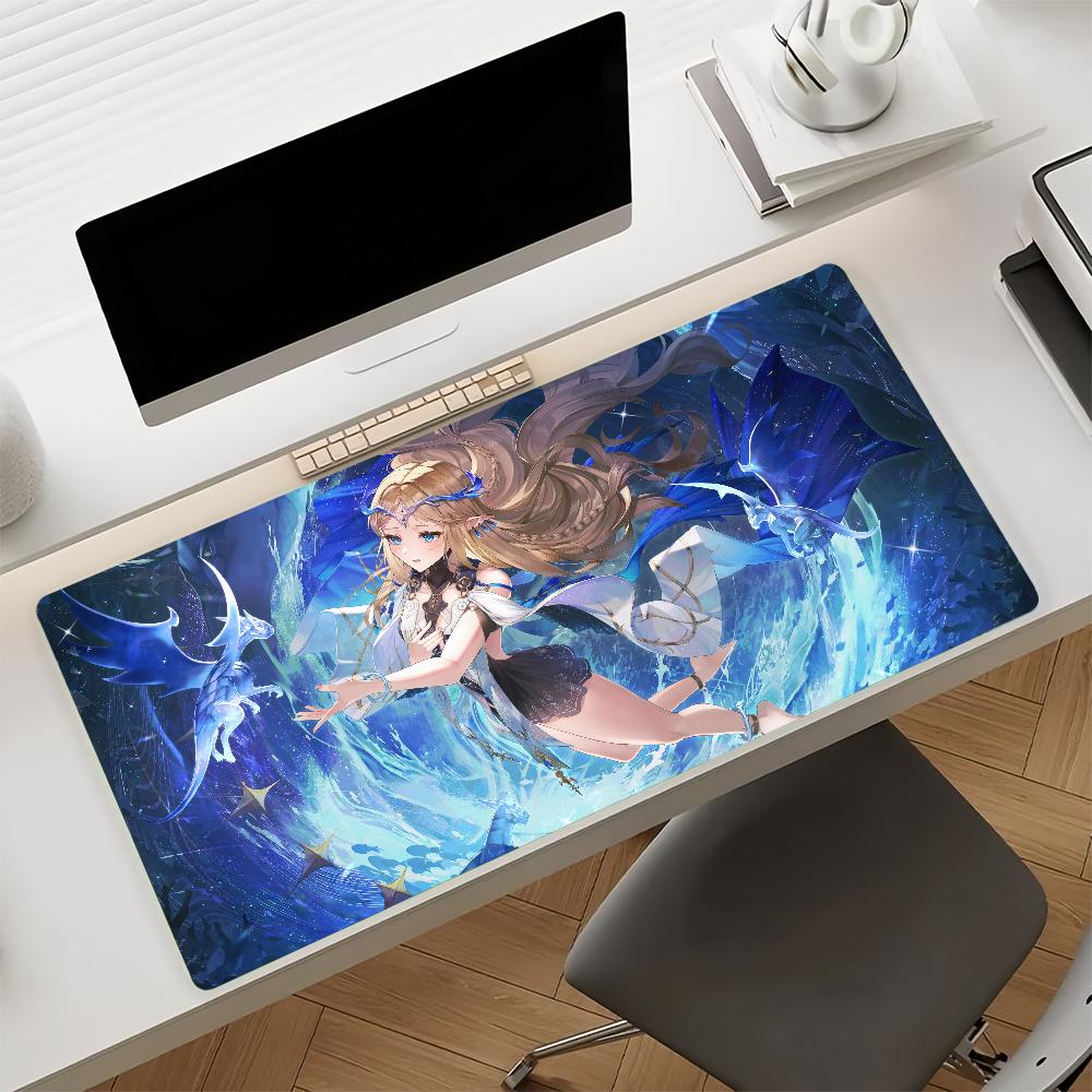 Anime Cartethyia Mouse Pad Large NonSlip Gaming Desk Mat Laptop Keyboard Tray Office Pc Rubber Wuthering Waves Black