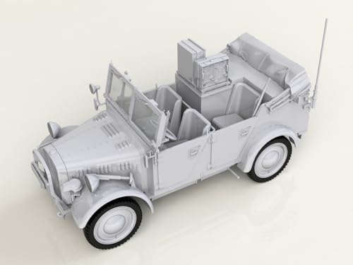 ICM 1/35 scale German Army le.gl.Einheitz-Pkw Kfz.2 Light Four-Wheel Drive Radio-Equipped Vehicle Plastic Model Kit 35583