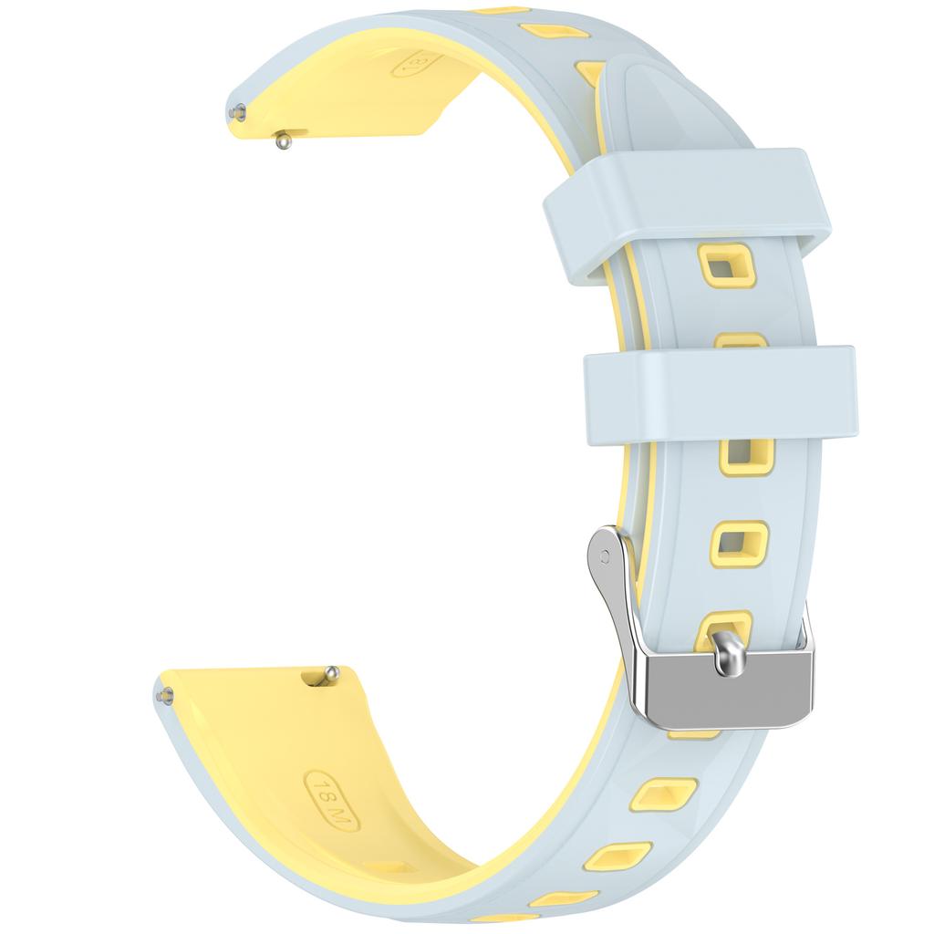 18mm Silikonarmband mit Musterdesign für Huawei Watch GT 6 / 5 / 4 41mm / Garmin Venu 3S Verstellbares Uhrenarmband