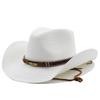Adjustable Hat Cowboy Straw Hats Outdoors Beach Sunhat Large Brim Riding Horse