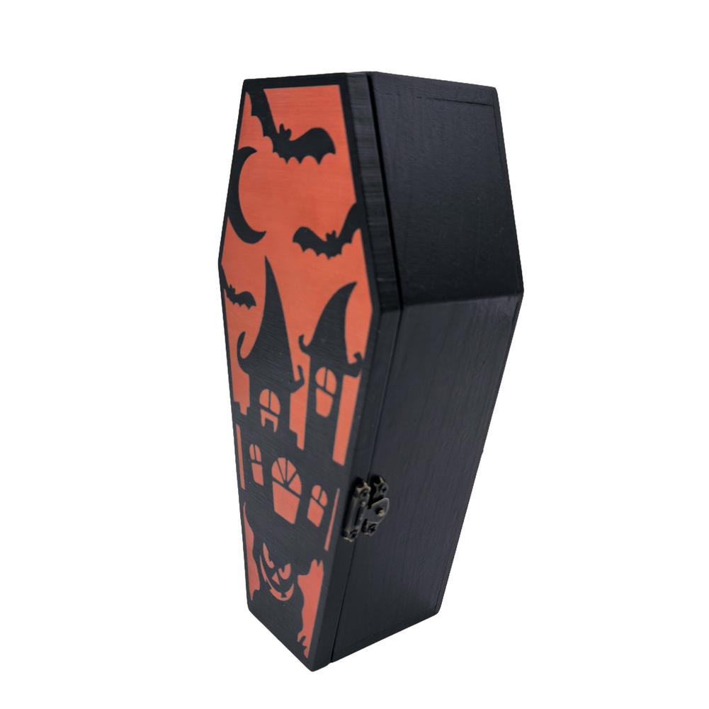 Halloween Candy Box Wooden Storage Container Functional Storage Solution