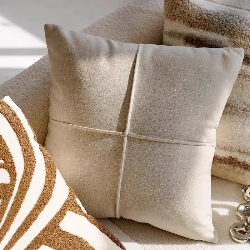 Boho Style Textured Cushion Covers Set - Tufted Geometric & Woven Brown Throw Pillow Cases for Home Decor Couch Decoration