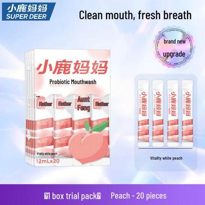 Little Deer Mom Peach Alcohol-Free Mouthwash