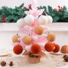Velvet Christmas Balls Shatterproof Hanging Ornaments Festive Decorative Balls  Holiday Party