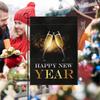 Happy New Year Garden Flag Garden Signs Seasonal Flags Double Sided Decorative Flags Yard Signs 2025 Holiday Garden Flags 12X18