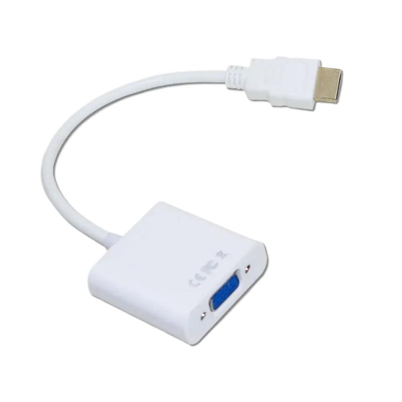 0.25MDigital To Analog Video Audio Converter Cable VGA Connector HDMI-compatibl To VGA Adapter for Xbox 360 PS4 PC Laptop TV Box