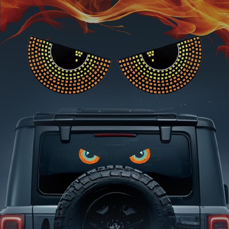Flexible LED Car Lamp Programmable Devil Eye Light Eye Catching LED Car Display for Creative Vehicle & Business Lighting