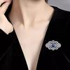 Crown Brooch High-End Women'S Exquisite Court Antique Corsage Niche Design Pin Suit Accessories