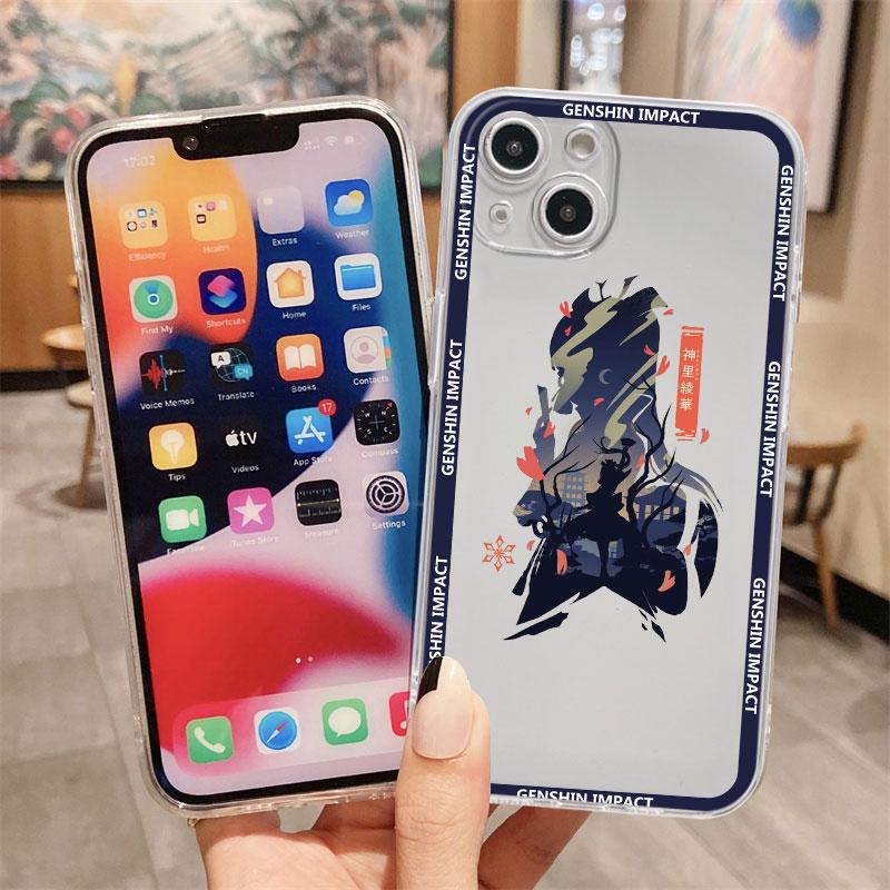 Hra Genshin Impact Průhledný obal pro Apple iPhone 14 11 13 12 Pro 7 8 Plus XR X XS Max 6 6S 13Pro Silikonový kryt na telefon