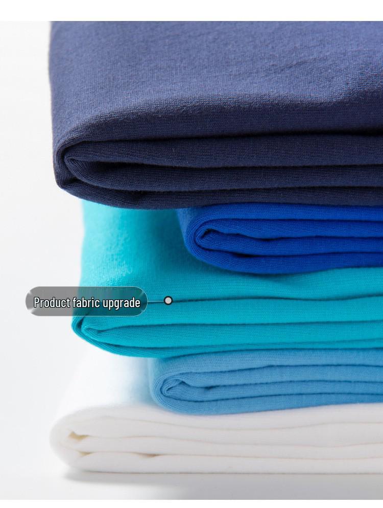 260g Unisex Pure Cotton Loose Fit Double Yarn Drop Shoulder Half Sleeve T-Shirt