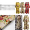 Vintage Women Casual Boho Dress Maxi Loose Long Cotton Dress Floral Sleeve Linen