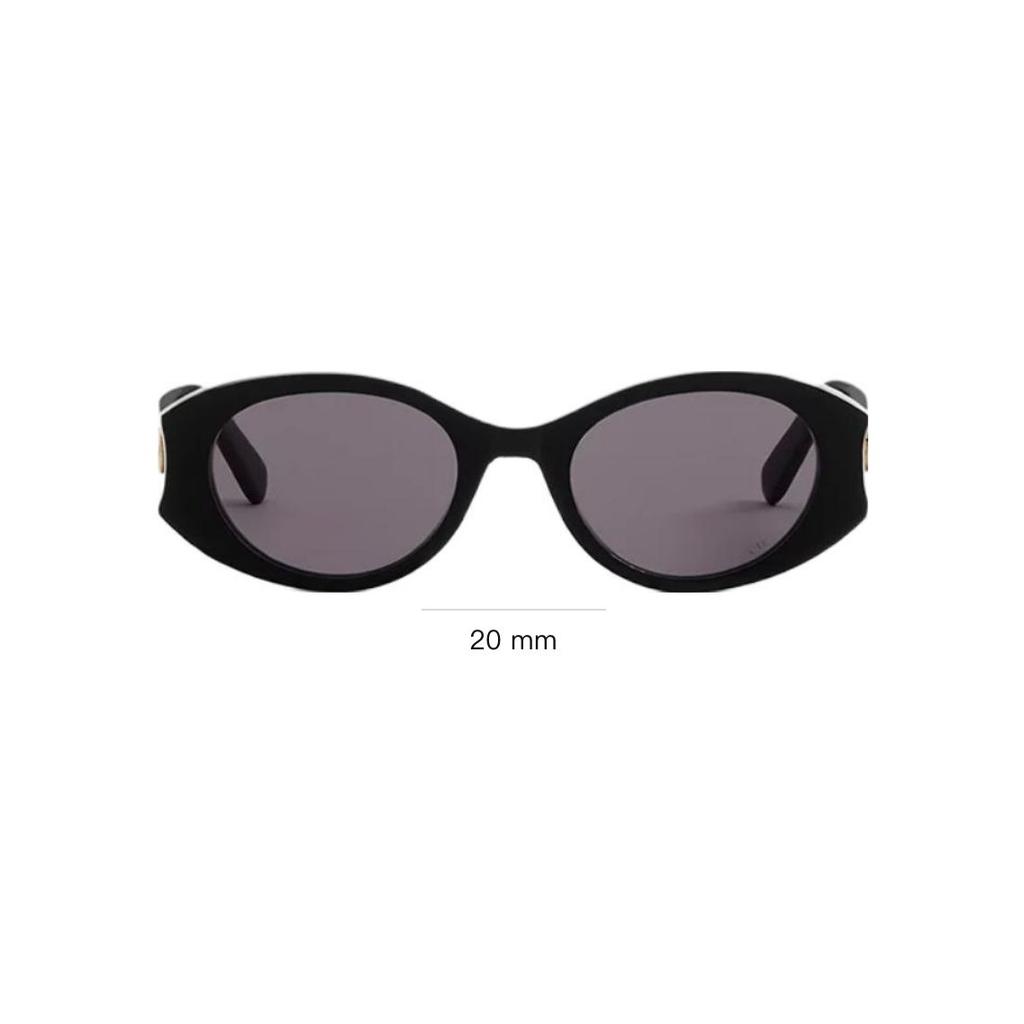 Dior 2026 Spring Summer Collection CD Logo Design Acetate Butterfly Sunglasses Unisex Sunglasses Black GLOWB3IXR_10A0