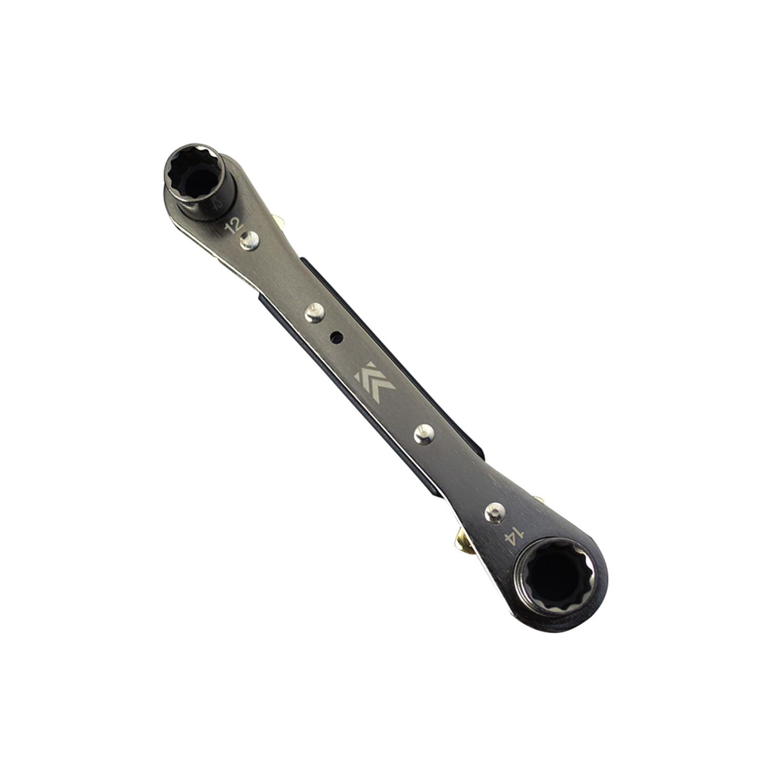 

Fujiya plate ratchet wrench black gold 165mm FRS-12-BG срібний