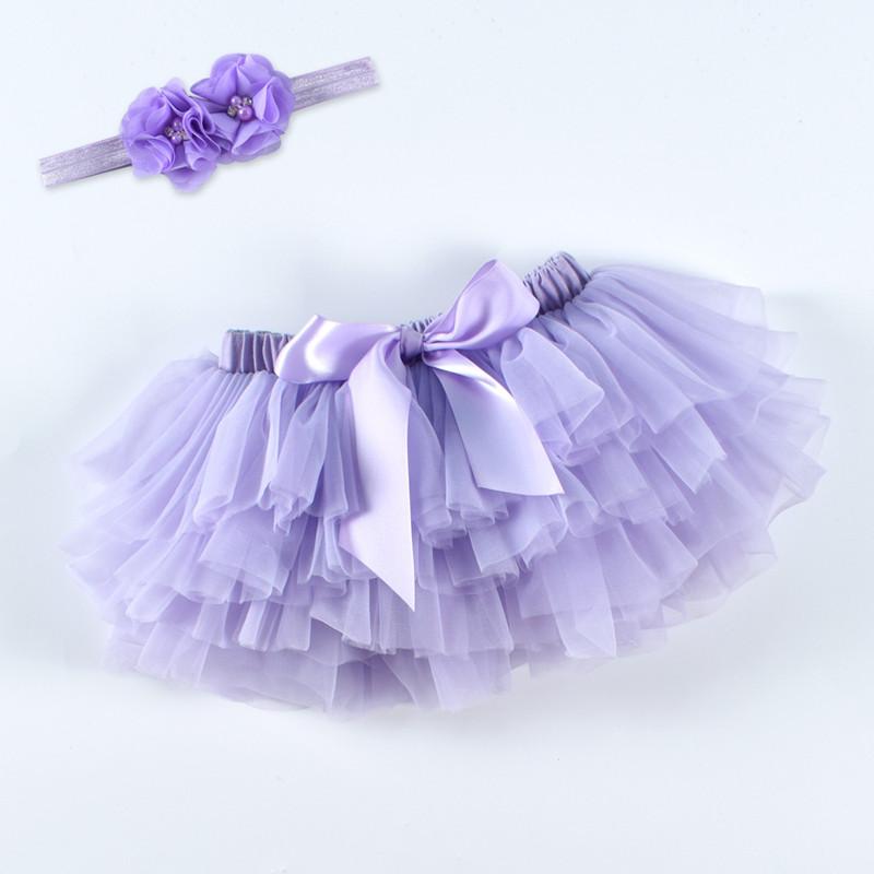 Baby Girl Diapers Cover Shorts Skirts+Headband Set Infant Newborn Kids Fluffy Pettiskirt Girls Tulle Lace Tutu Skirts 3M-6M