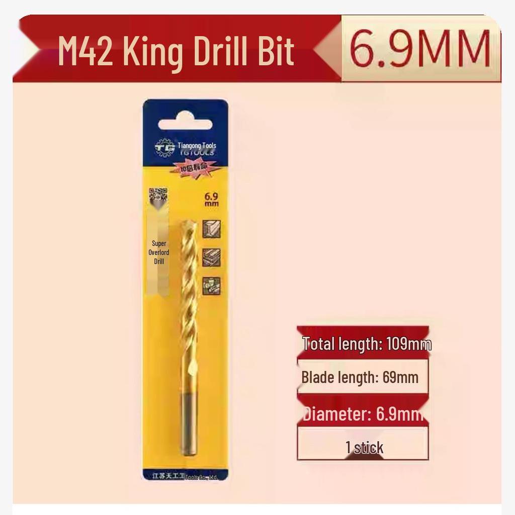 Tiangong M42 Overlord 8% Cobalt High-Speed Steel Twist Drill Bit for Stainless Steel
