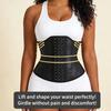 Gaine Amincissante en Latex Grande Taille Corset Post-Partum Contrôle du Ventre Ceinture Minceur pour la Taille