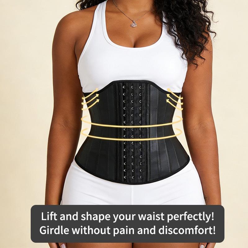 Gaine Amincissante en Latex Grande Taille Corset Post-Partum Contrôle du Ventre Ceinture Minceur pour la Taille