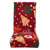 Christmas Dining Room Chair Covers Washable Stretch Chair Slipcovers Removable Chair Covers for Holiday Party Decor