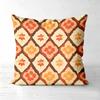 Retro Boho Floral Throw Pillow Covers 70s Vintage Home Decor Pattern Cushion Cover Suitable for Sofa Bedroom Car Pillow Cover