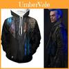 Morbida e Lussuosa Felpa con Cappuccio Hades Descendants 3 Costume Cosplay per Comfort Unisex